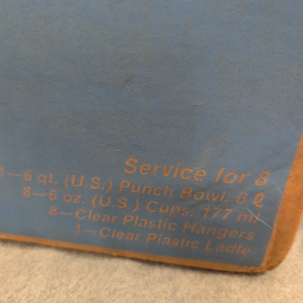 Anchor Hocking Arlington 18 Piece Punch Set Clear Glass Service for 8 300/279C - Picture 5 of 6